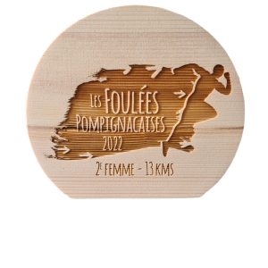 TROPHÉE PERSONNALISÉ EN BOIS 15 CM