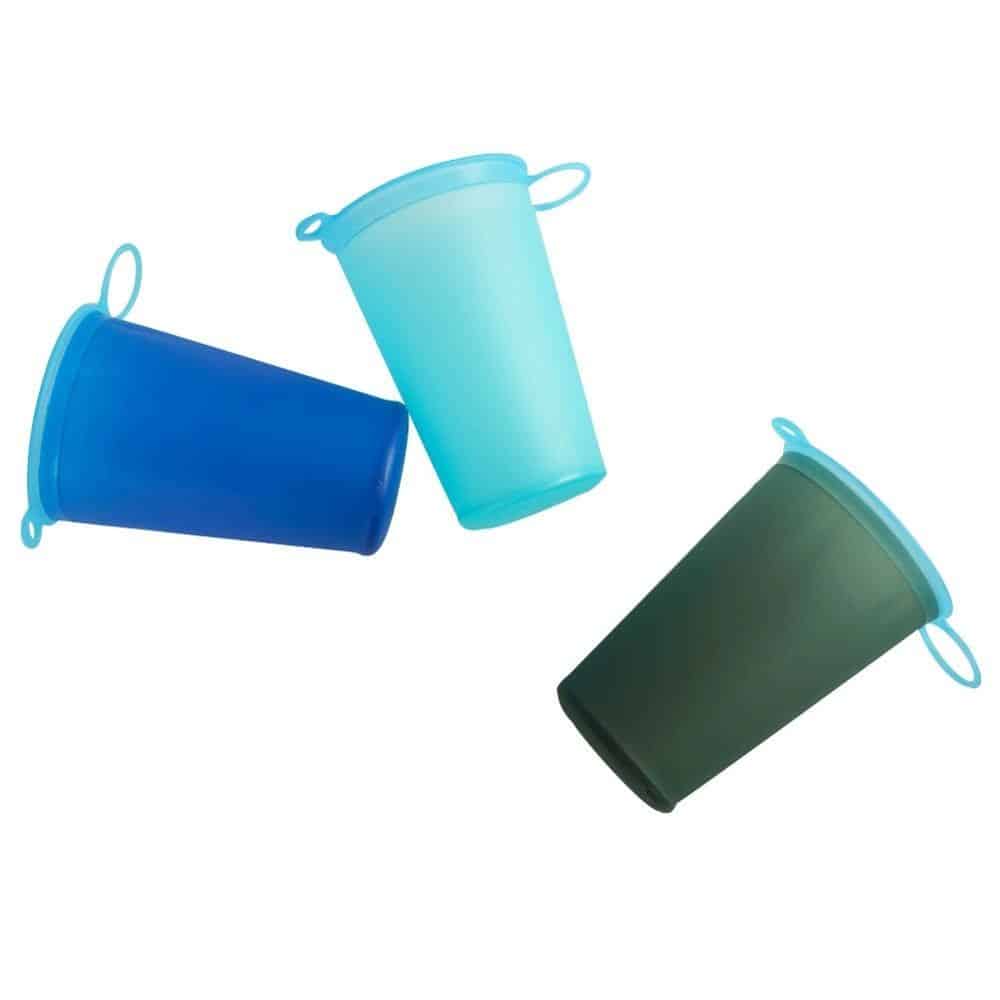 Gobelet Pliable En Silicone 200 Ml Avec Couvercle Motif Tigre - Les Petites Safari, Pour Enfants, Pique-nique, Voyage